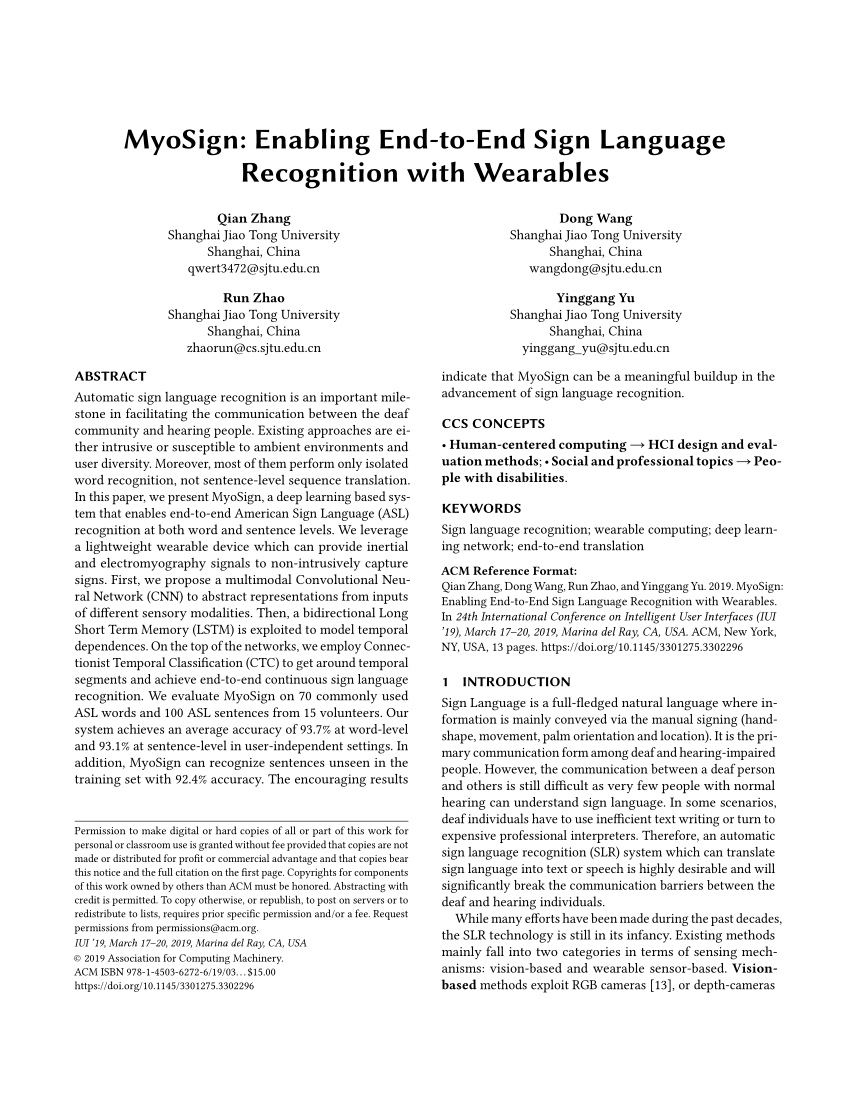 the end sign language