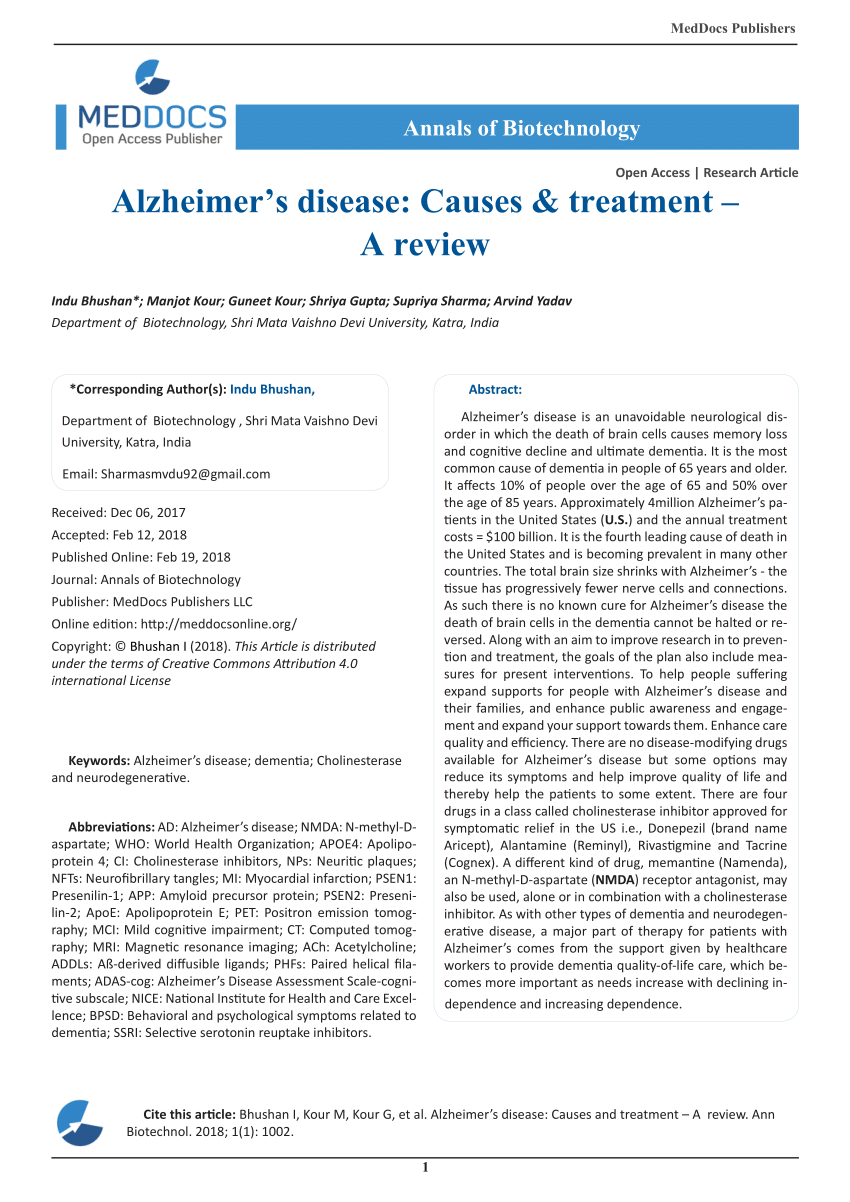 alzheimers research paper