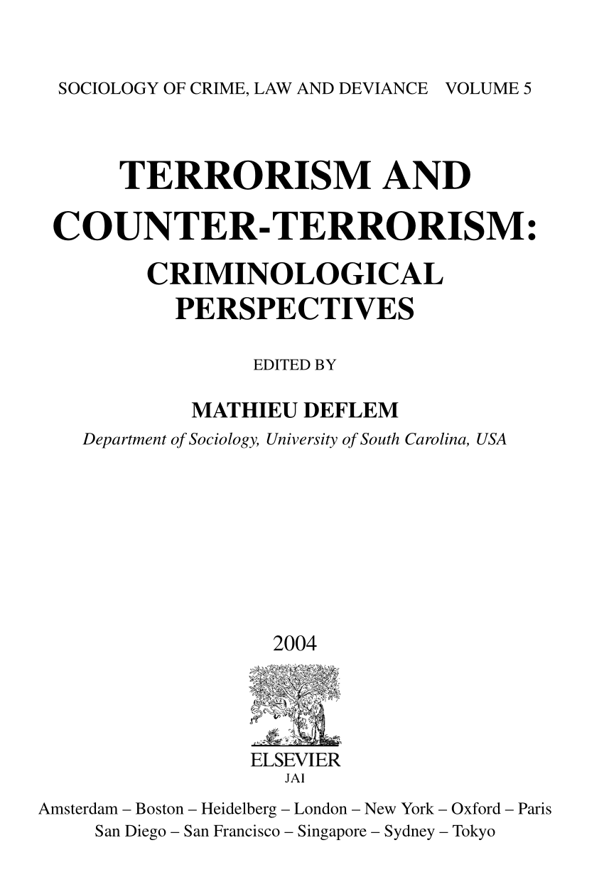 thesis topics on terrorism