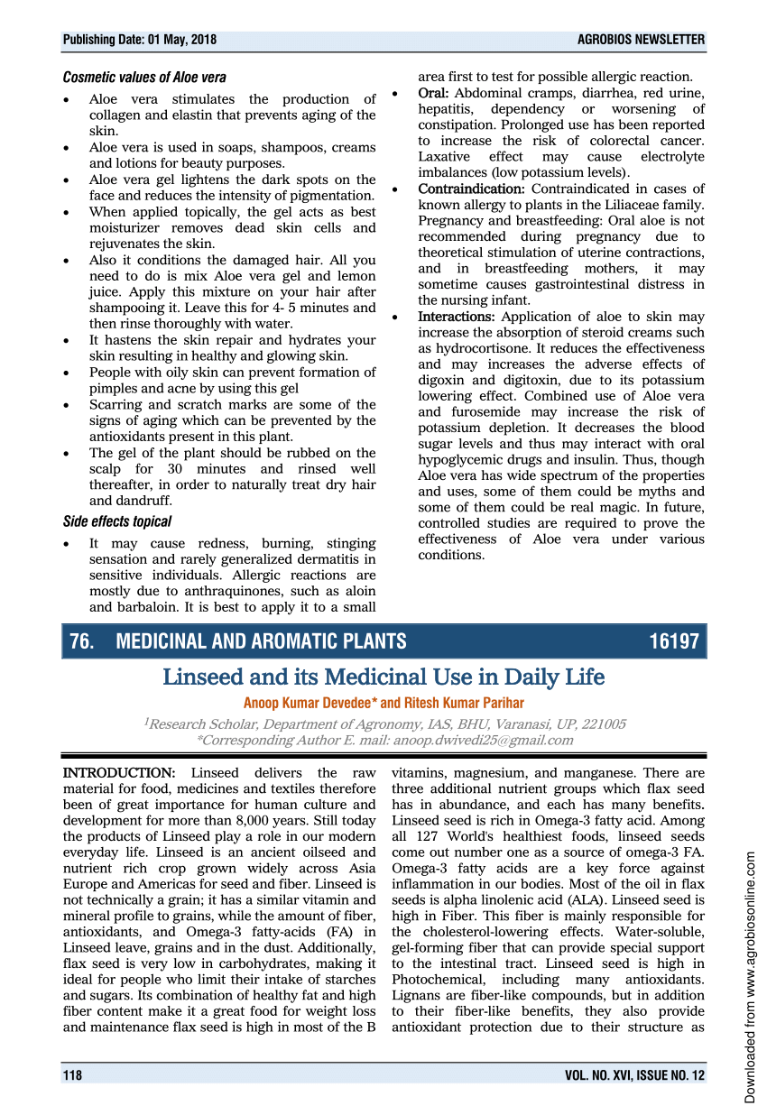 The benefits of Linseed