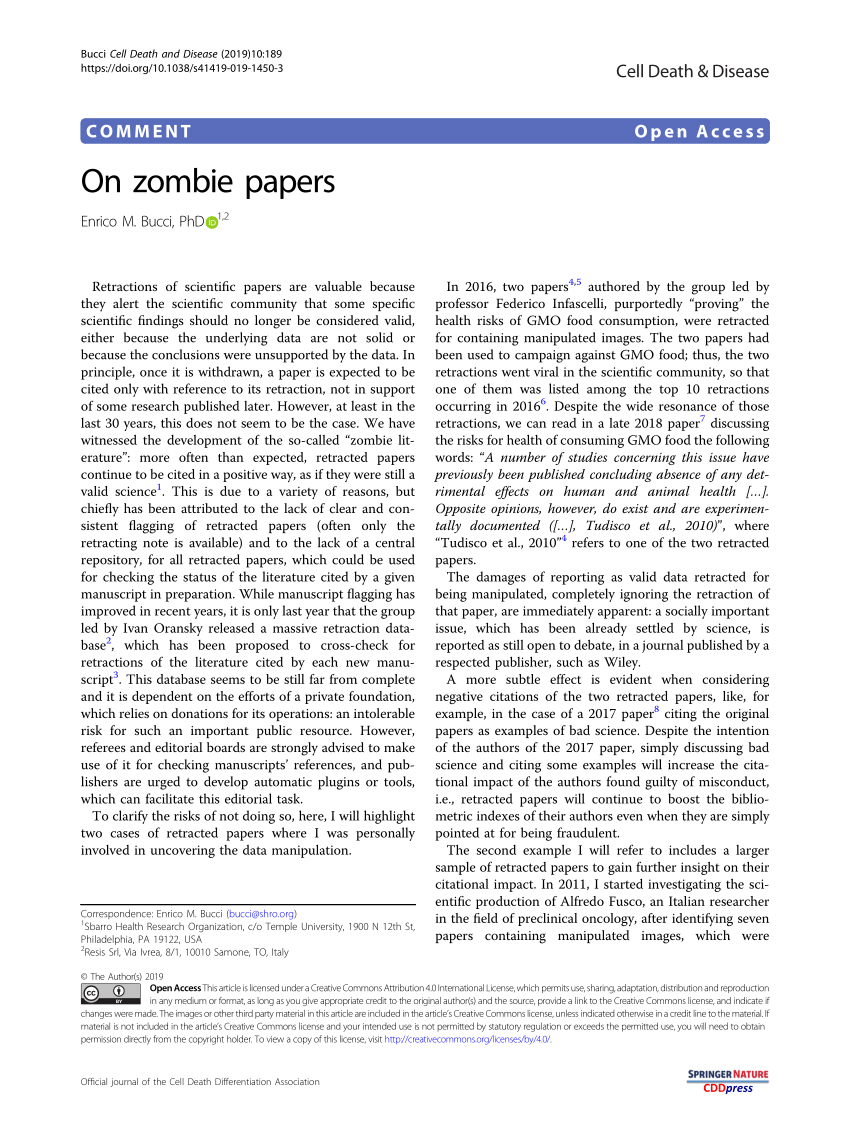 research paper zombies