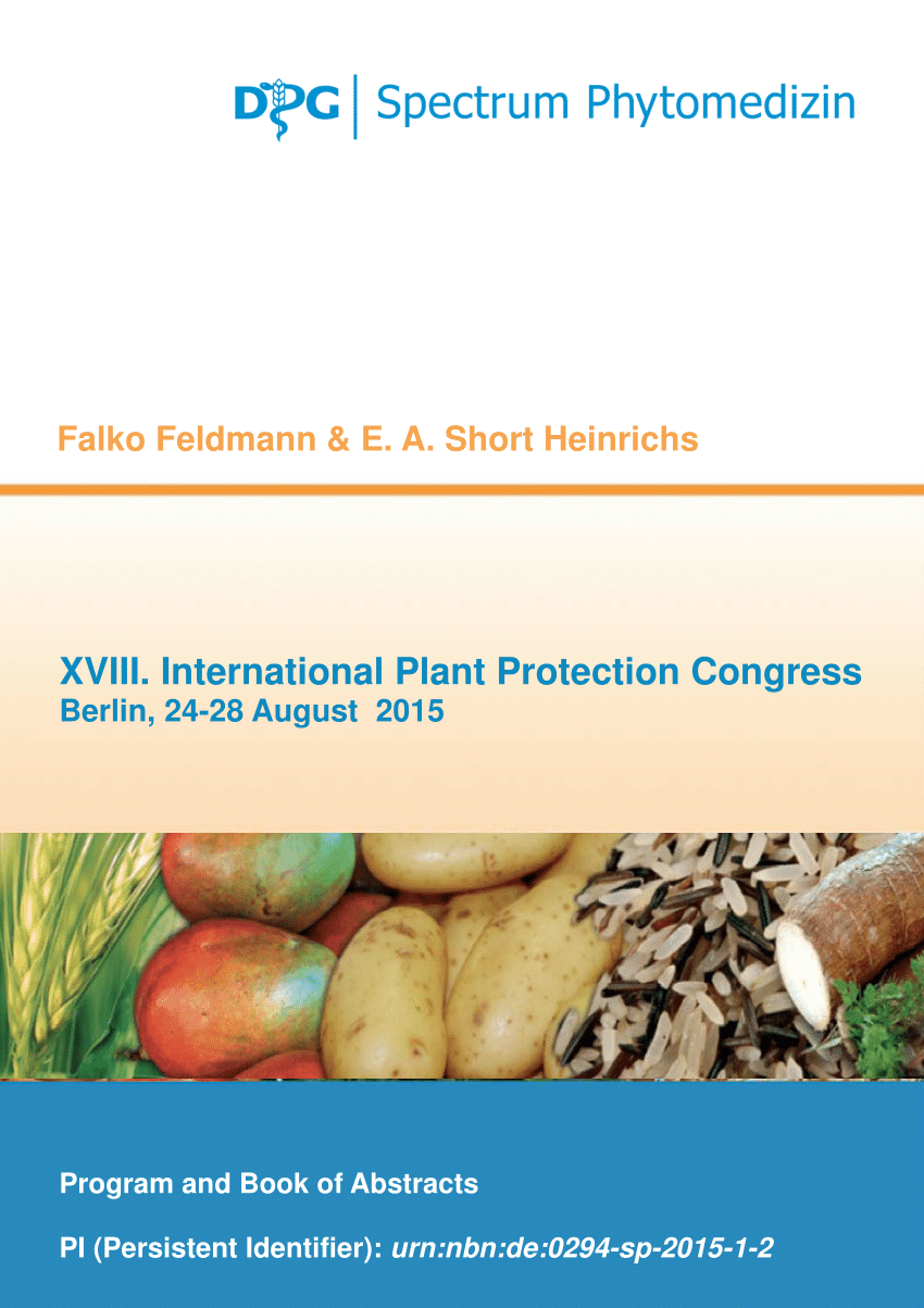 (PDF) XVIII. International Plant Protection Congress 2015 Prceedings