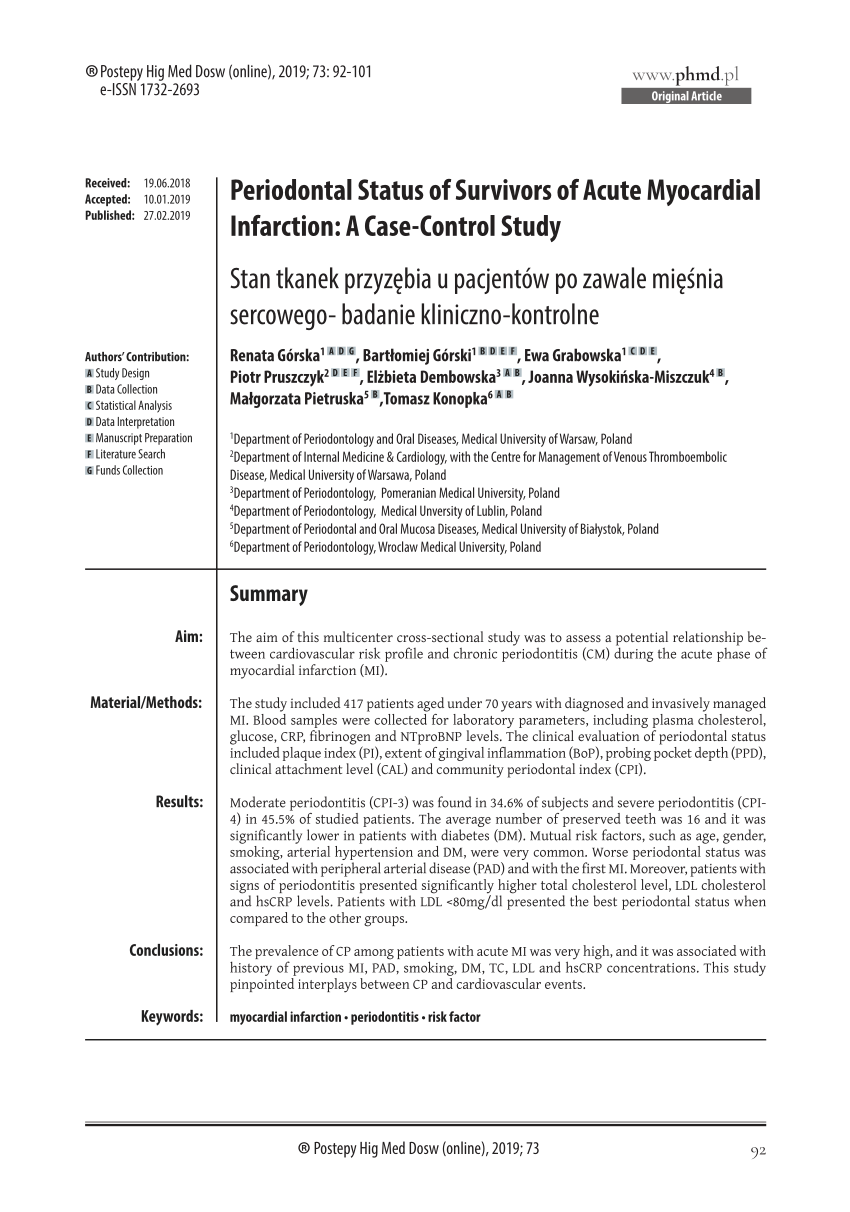 case study of myocardial infarction pdf