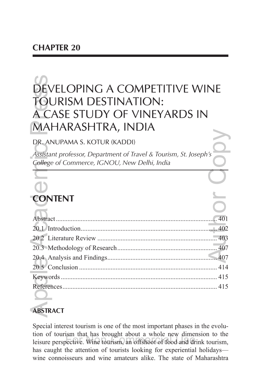 thesis on vineyard