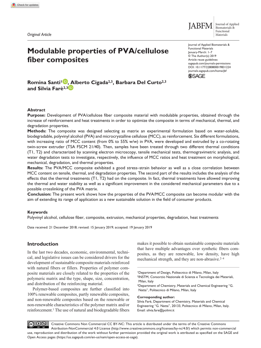 PDF) Modulable properties of PVA/cellulose fiber composites
