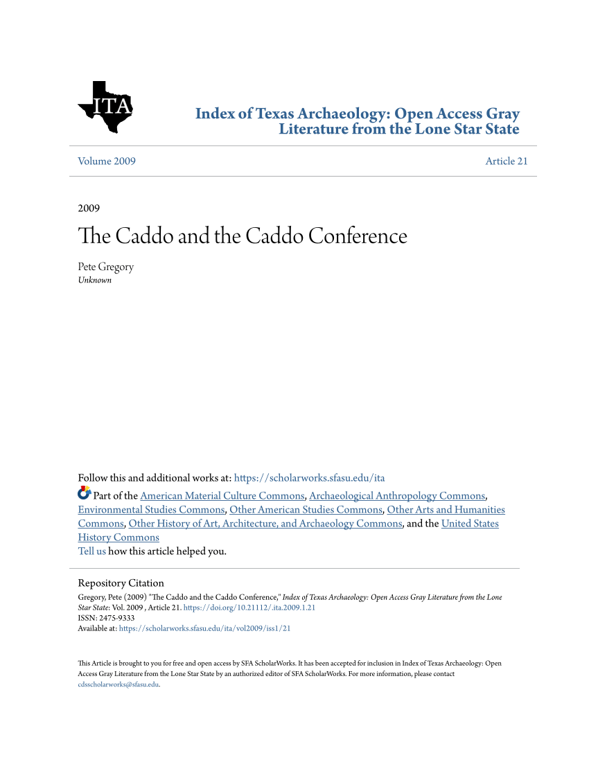(PDF) The Caddo and the Caddo Conference