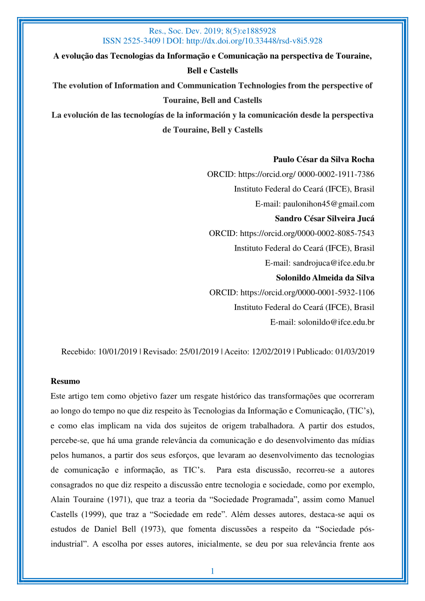 PDF) TECNOLOGIA E CRISE: AS NOVAS OPERAÇÕES E FUNÇÕES NAS AGÊNCIAS DE  COMUNICAÇÃO A PARTIR DA DÉCADA DE 2000