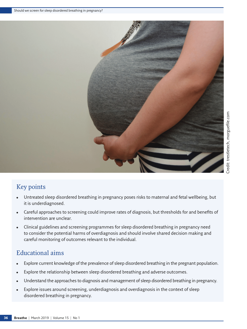 (PDF) Pregnant pause: should we screen for sleep ...