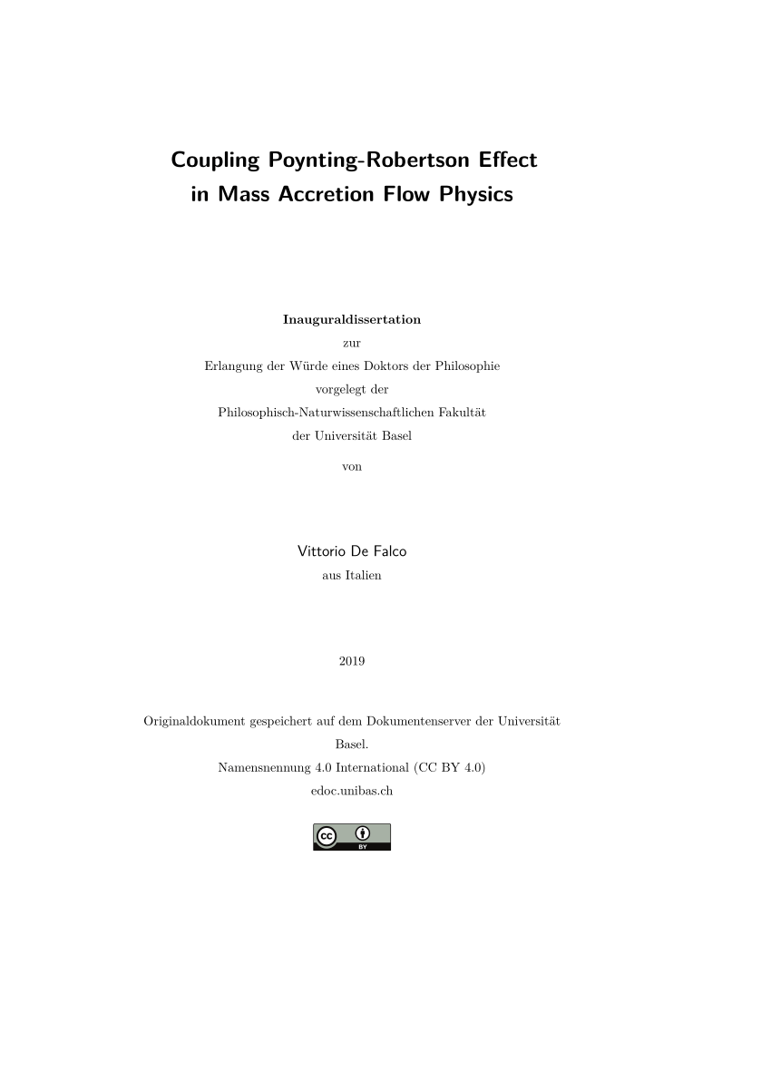 (PDF) Coupling Poynting-Robertson effect in mass accretion flow physics