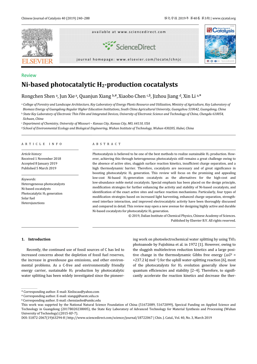 PDF) Ni-based photocatalytic H2-production cocatalysts2