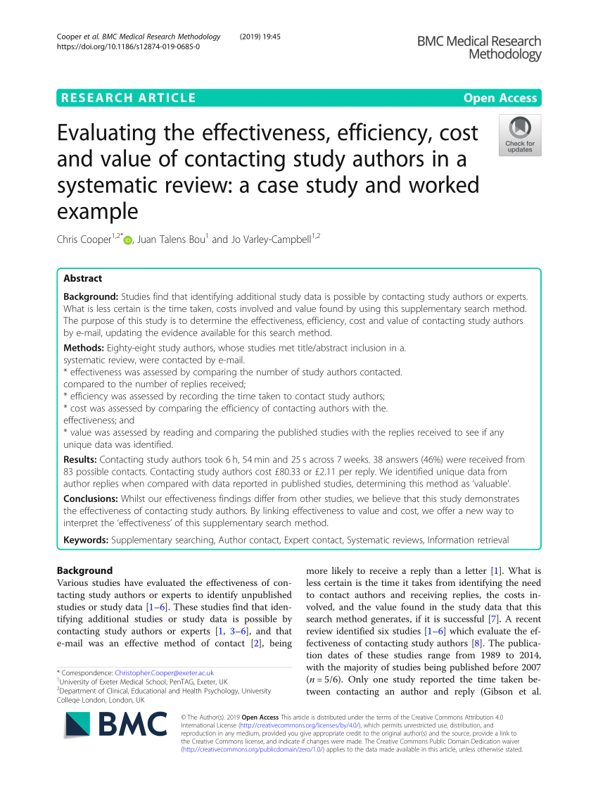 research paper on cost efficiency