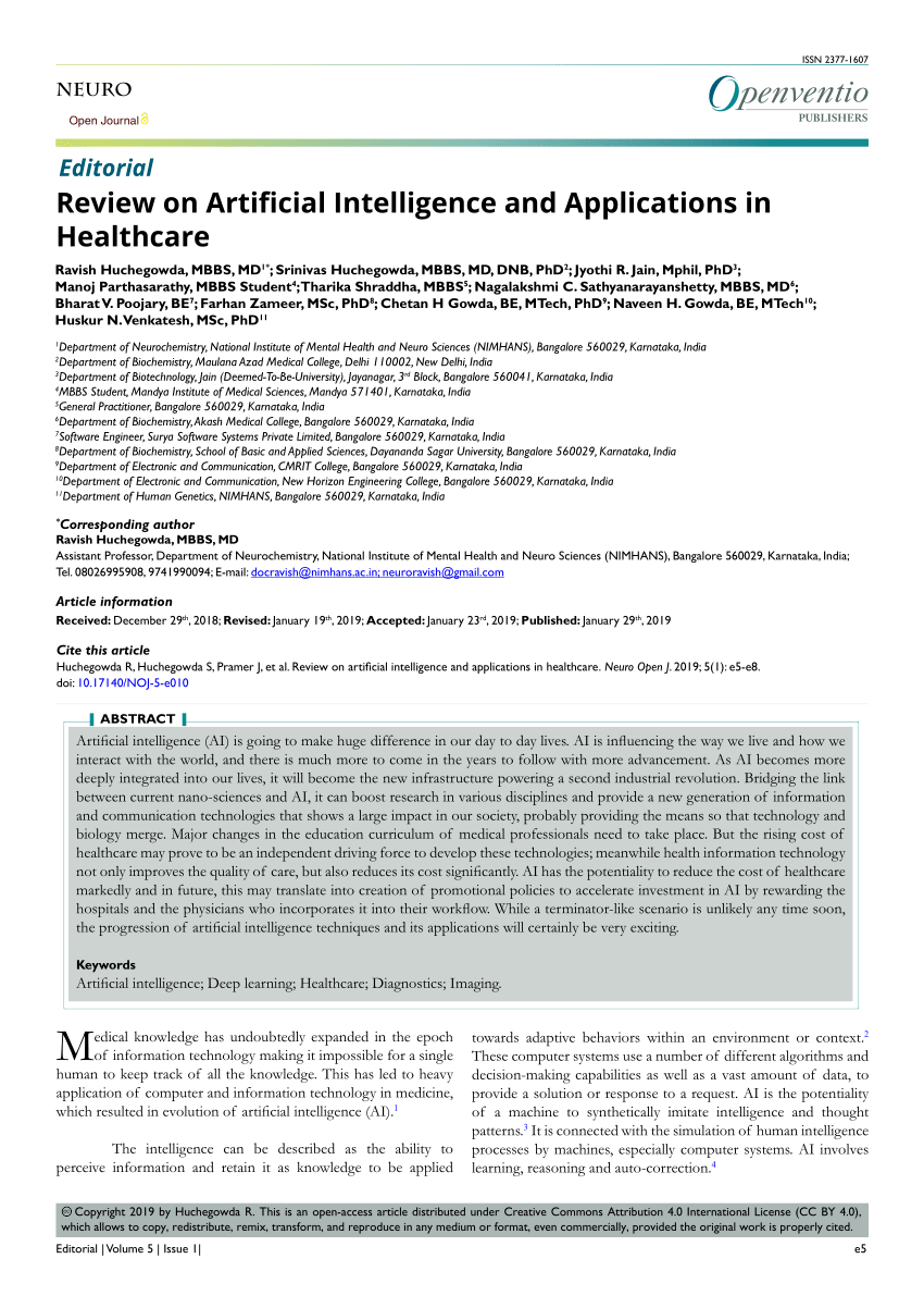 articles on research in healthcare