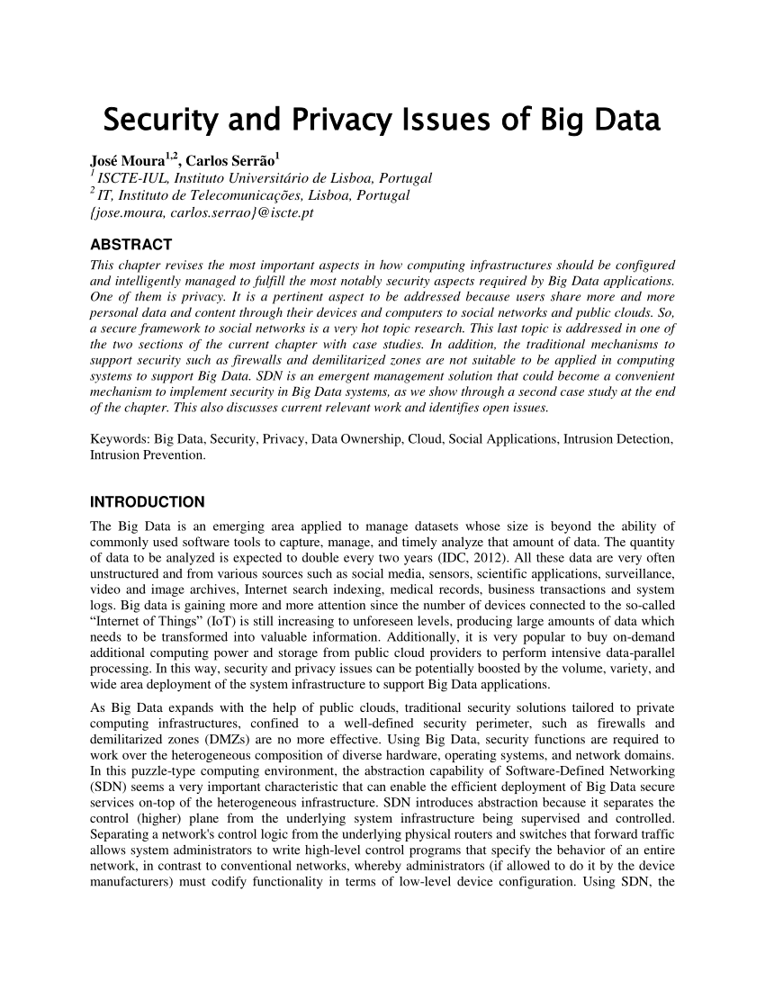 big data security research paper