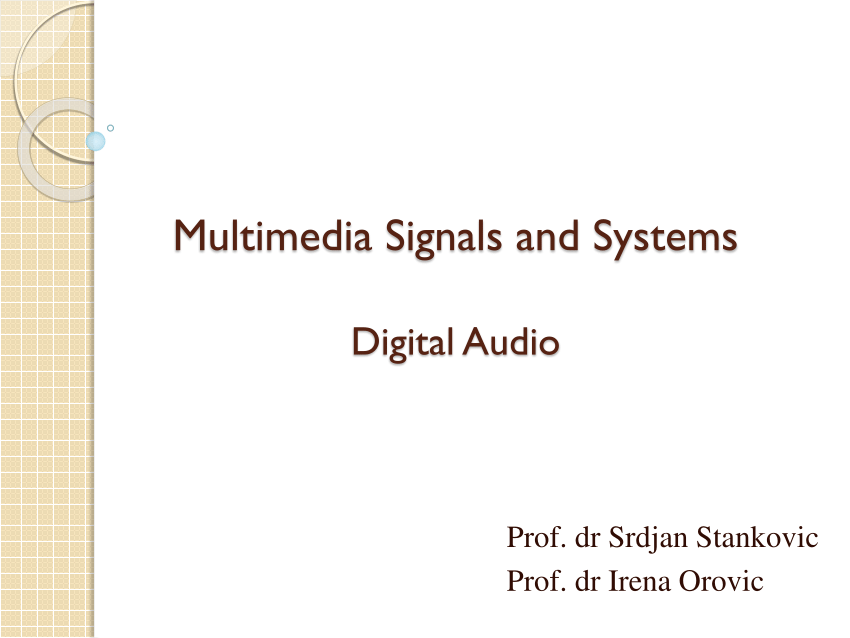 Pdf Digital Audio - 