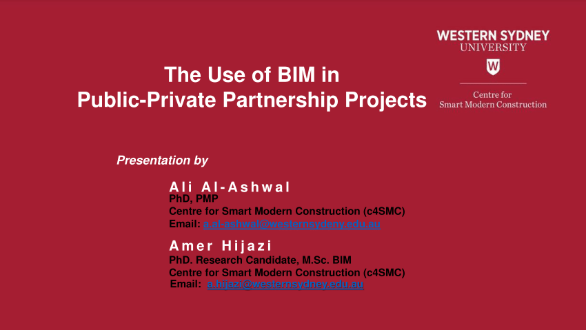 (PDF) The Use of BIM in Public-Private Partnership Projects “Use of ...