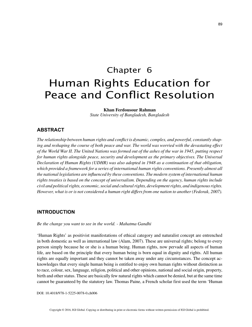human rights issues research paper