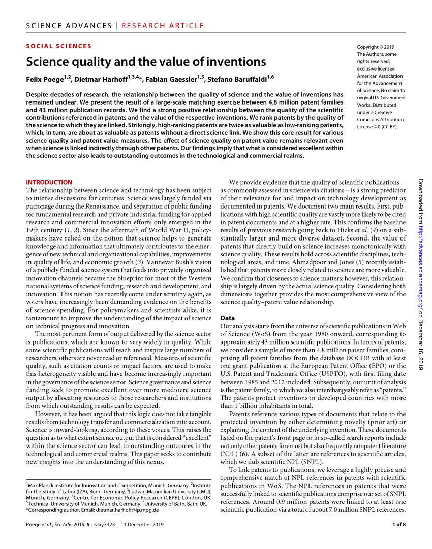 Contents  Science Advances 8, 2