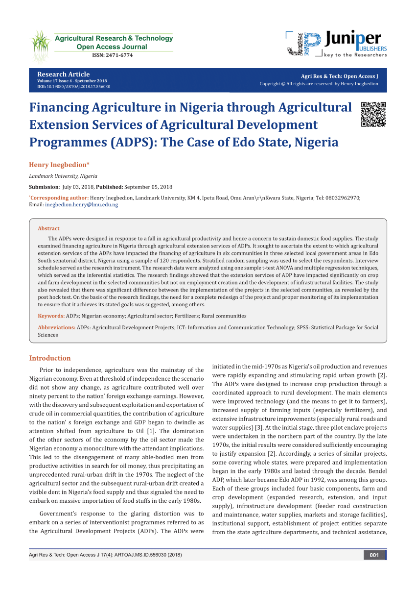 business plan on agriculture in nigeria