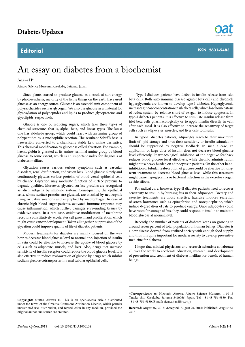 research article on diabetes management