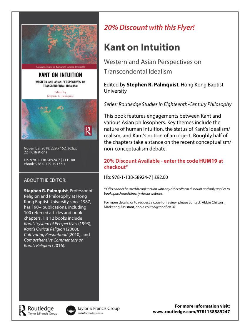 Pdf Kant On Intuition Western And Asian Perspectives On Transcendental Idealism 