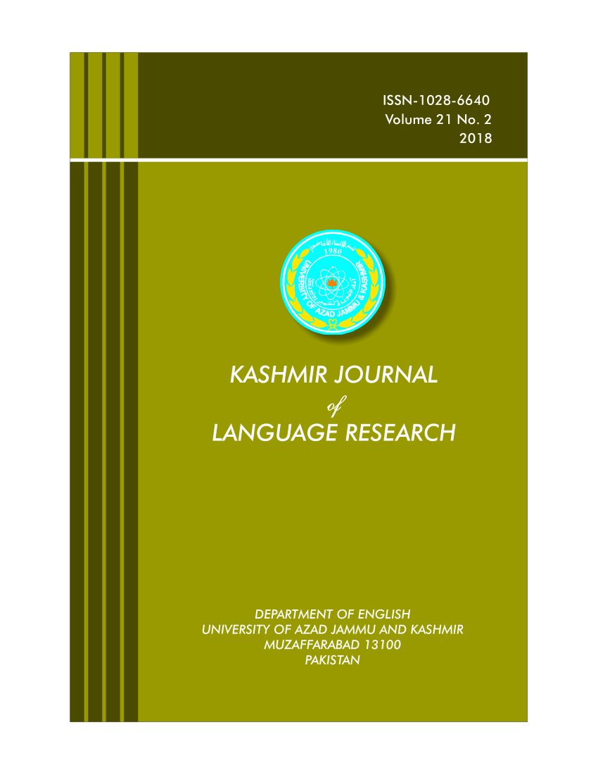 40+ Kashmir Journal Of Language Research Pdf