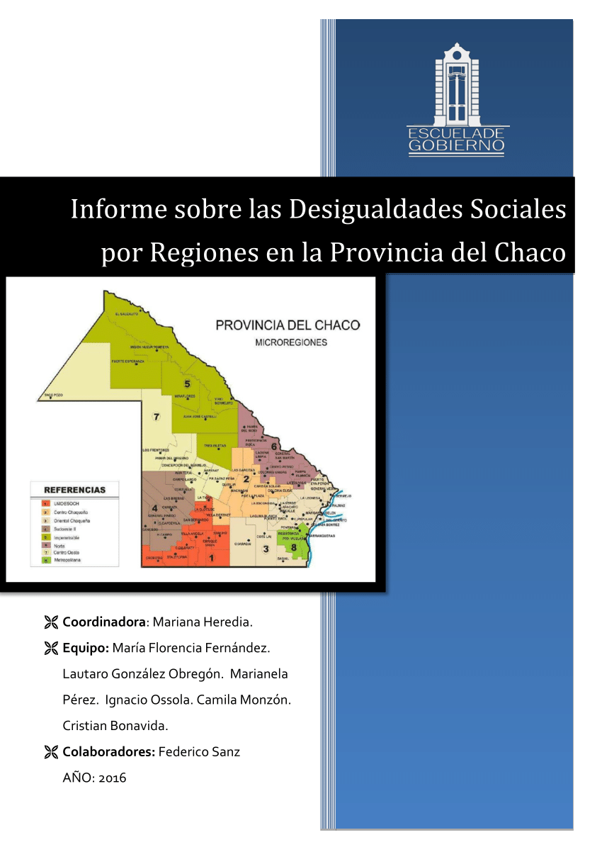 PDF Las Desigualdades Sociales por Regiones en la Provincia del Chaco