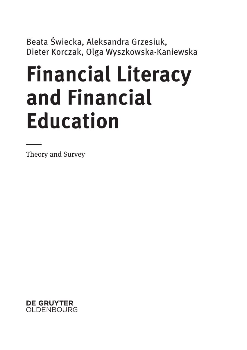 research paper financial education