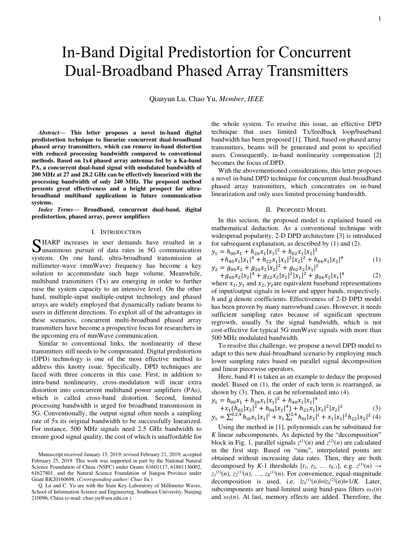 digital predistortion thesis