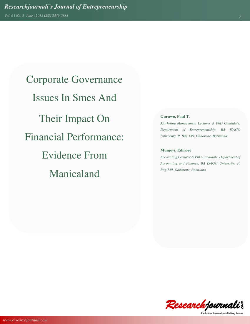 corporate governance issues case study