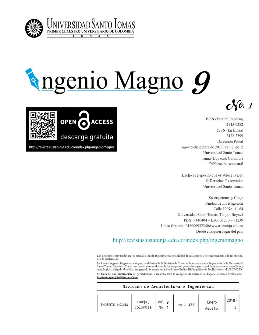 PDF Editorial Revista Ingenio Magno La educación superior propende