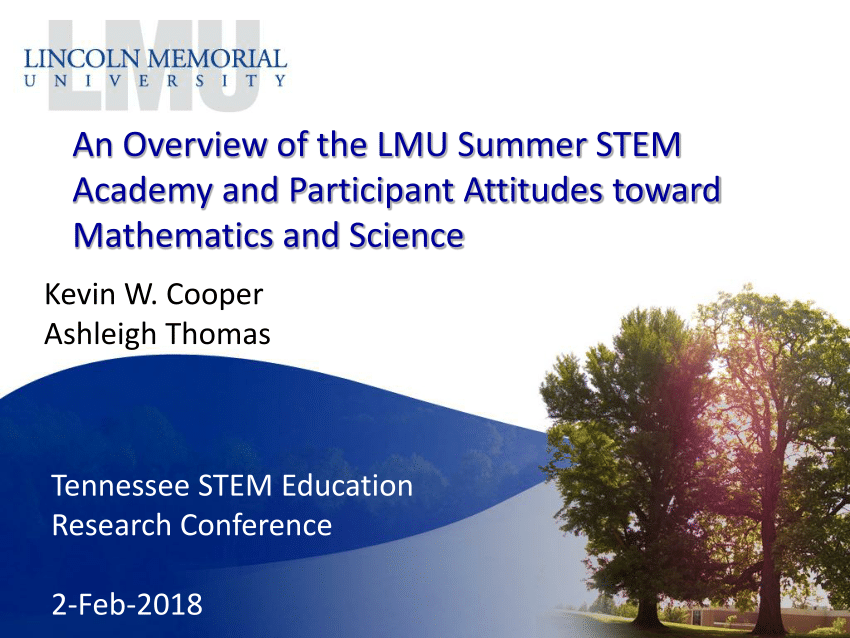 (PDF) An Overview of the LMU Summer STEM Academy and Participant