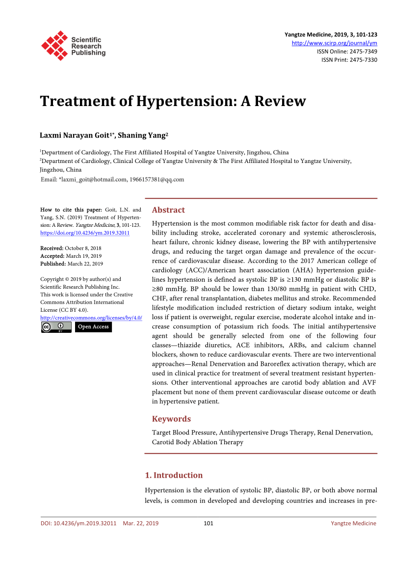research articles on hypertension