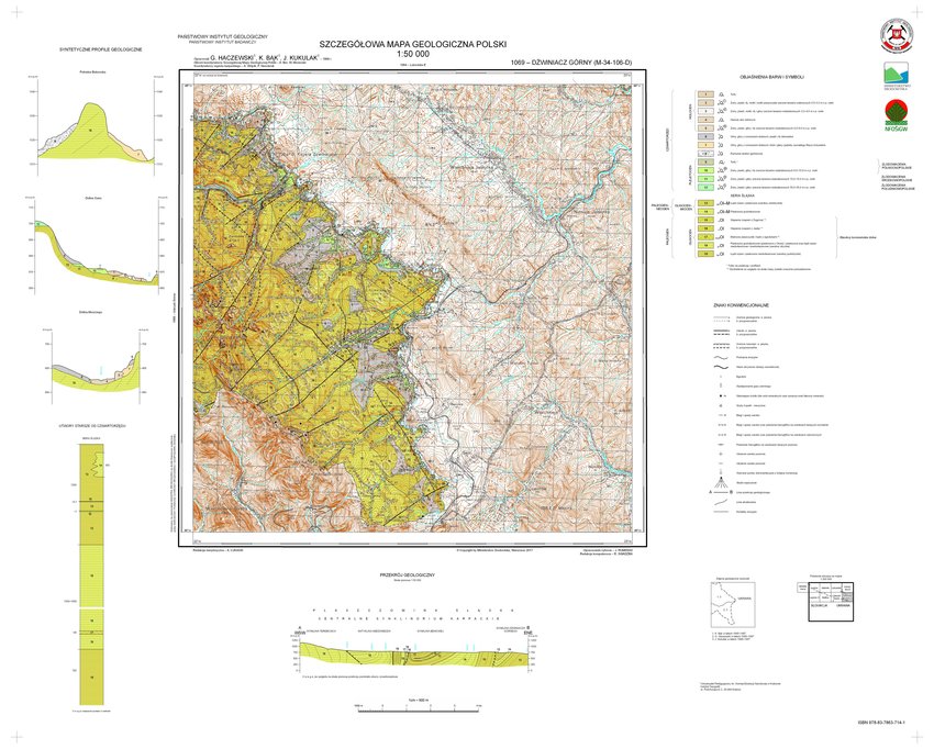 mapa polski 1 50 000 PDF) Detailed Geological Map of Poland in scale 1:50,000 