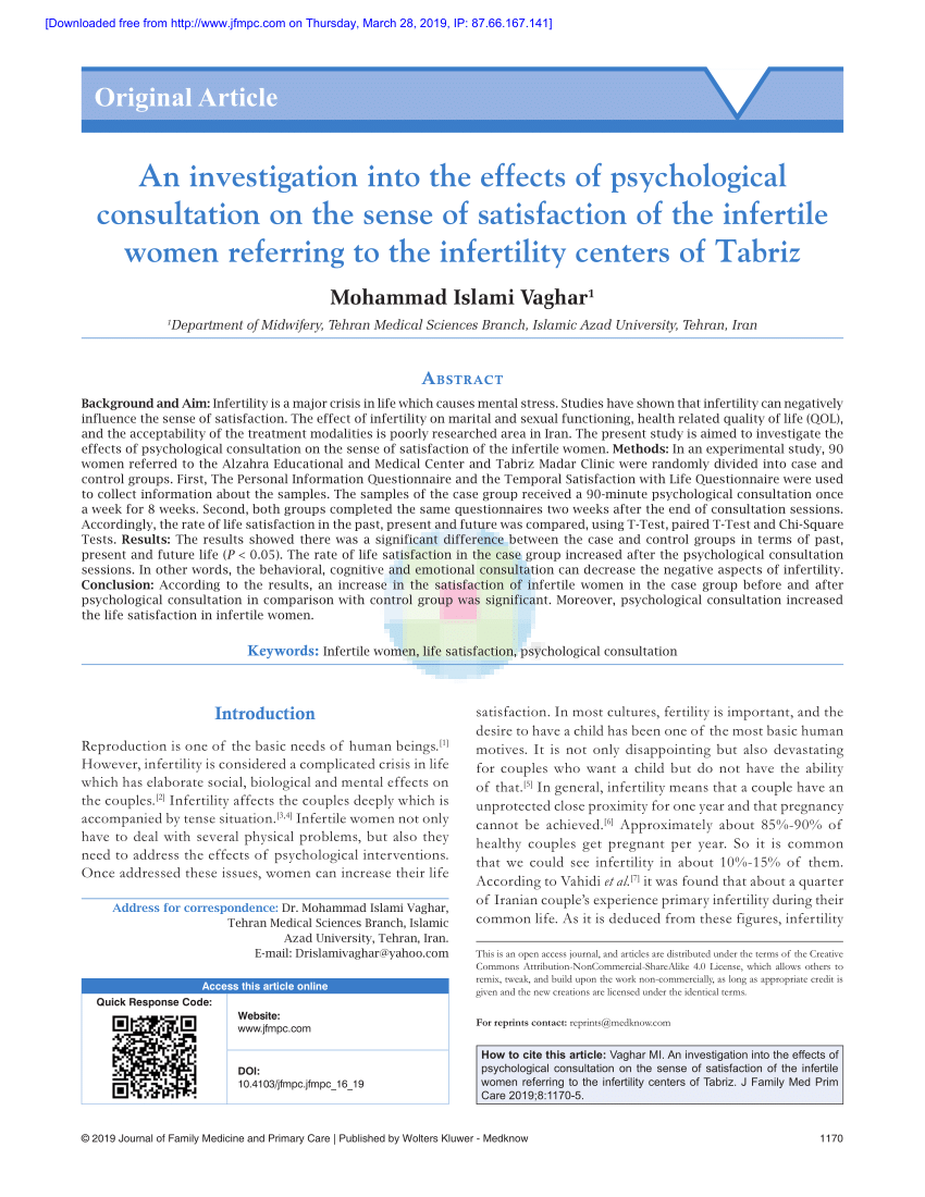 Pdf An Investigation Into The Effects Of Psychological Consultation On The Sense Of 2281