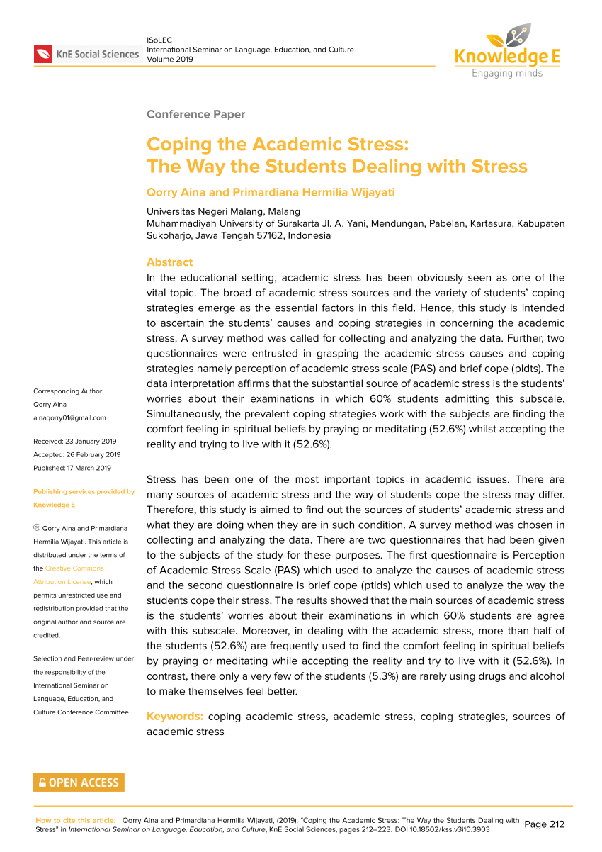 thesis about academic stress