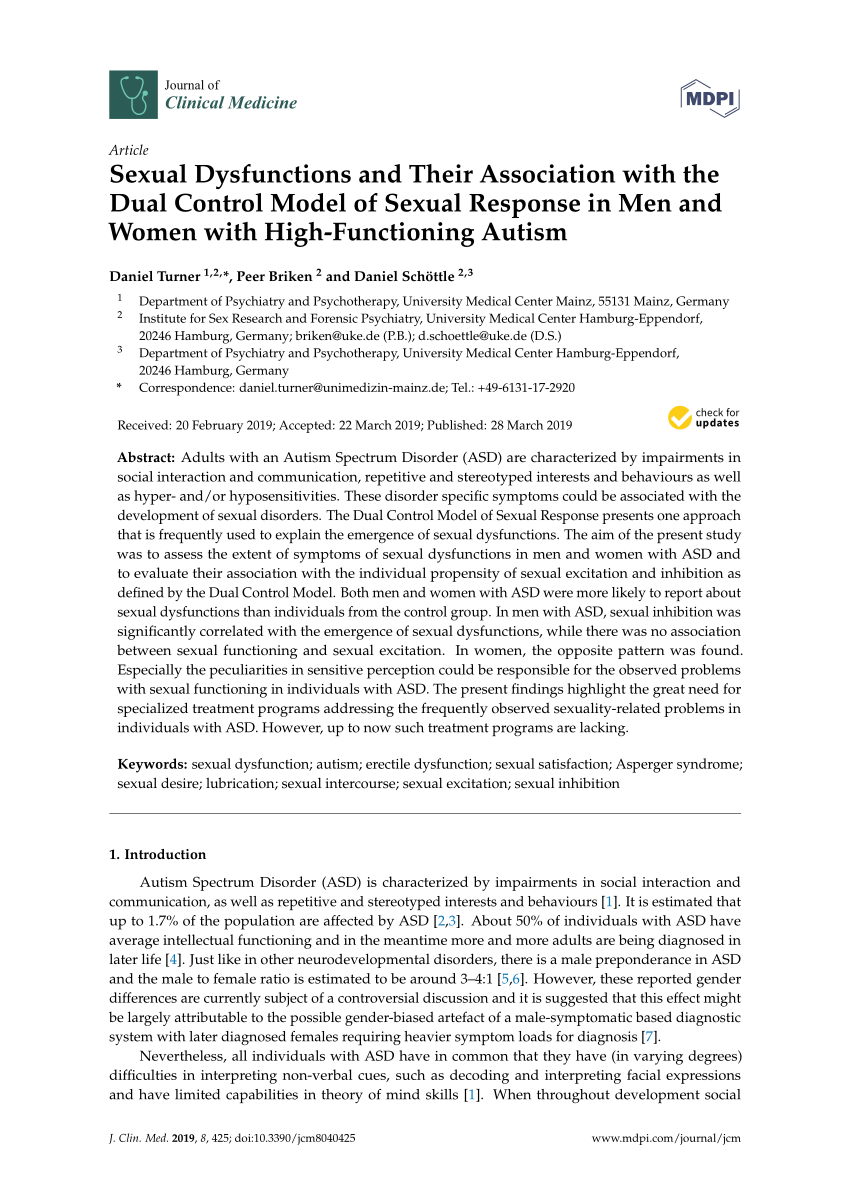 PDF Sexual Dysfunctions and Their Association with the Dual