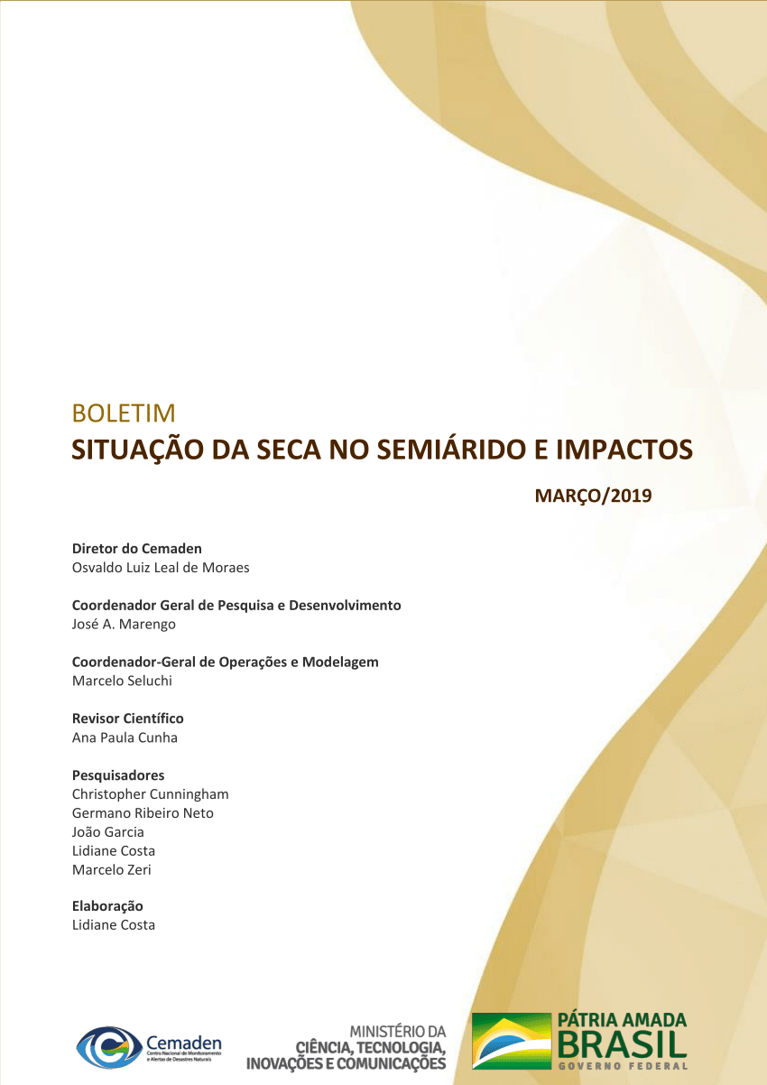 MONITORAMENTO DE SECAS E IMPACTOS NO BRASIL – ABRIL/2021 – Cemaden