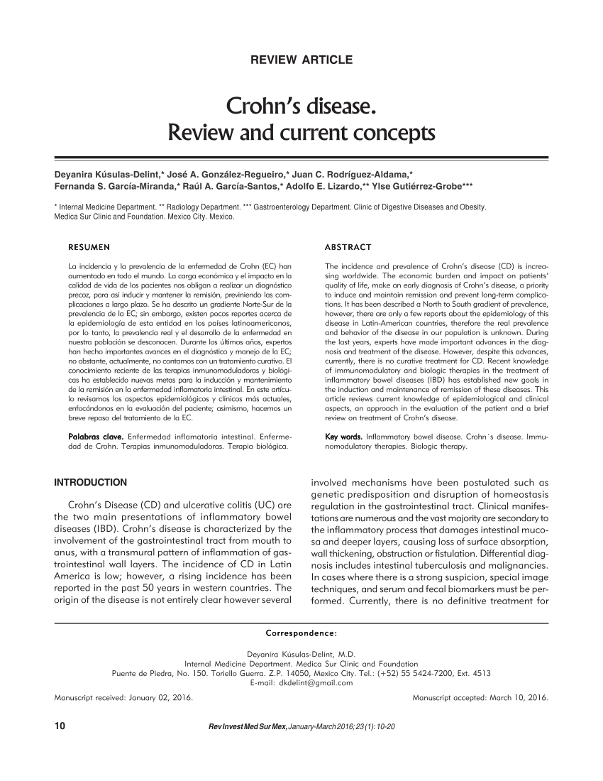 research paper on crohn's disease