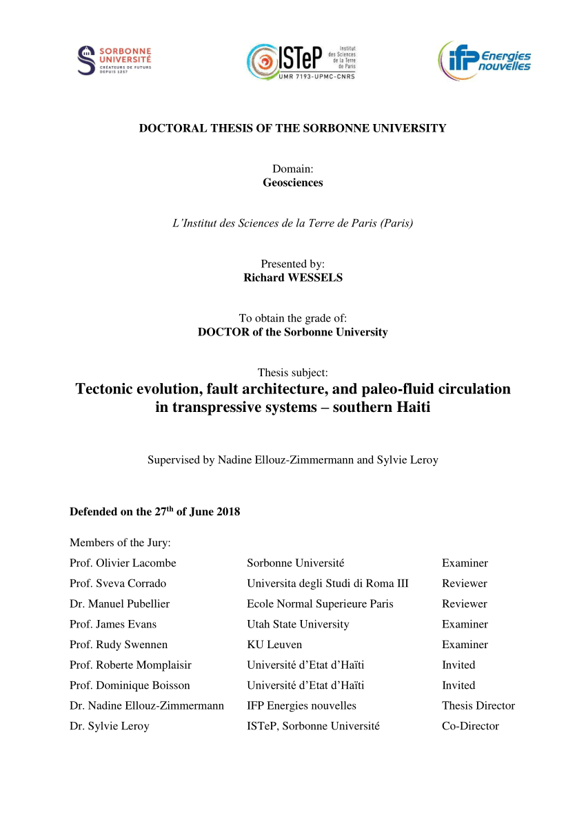 phd thesis final chapter