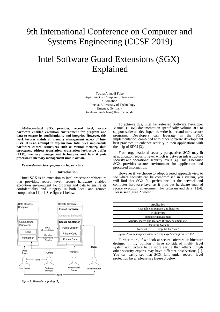 Intel software guard extensions как установить