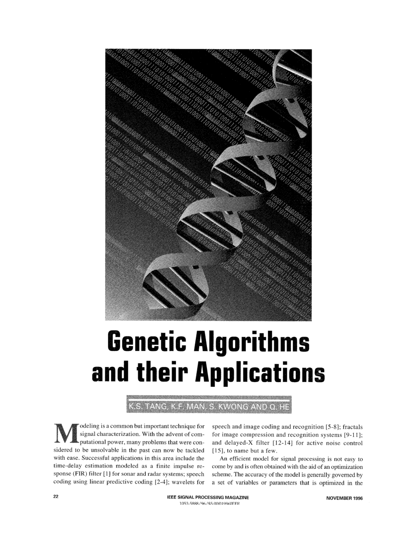 genetic algorithm research paper ieee