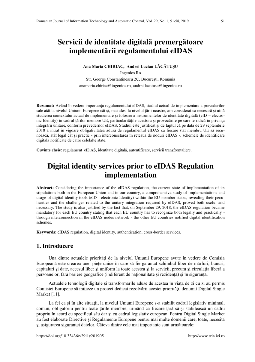veteran signature thumb PDF) Servicii de identitate digitală premergătoare implementării  regulamentului eIDAS