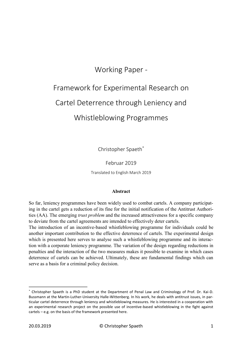 research paper on whistleblowing