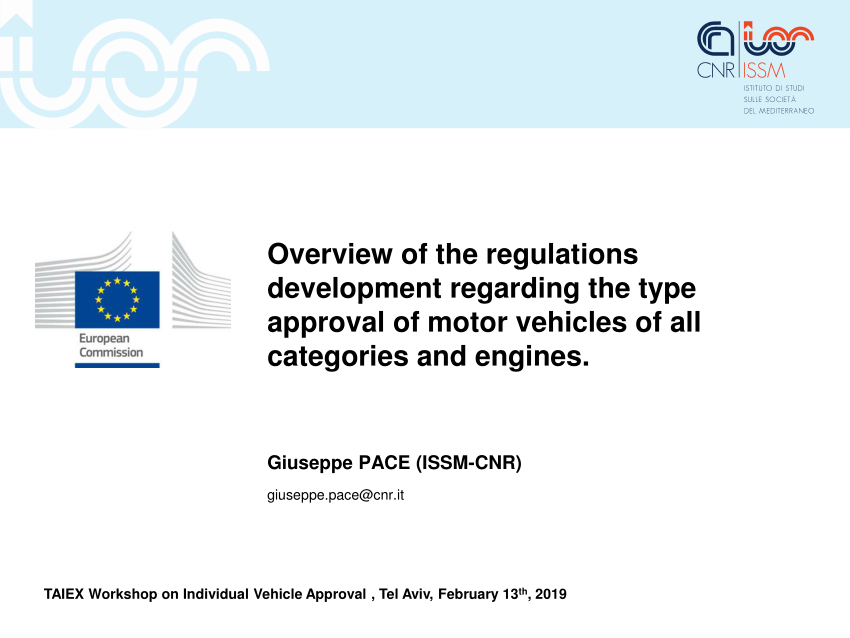 (PDF) Overview of the regulations development regarding the type