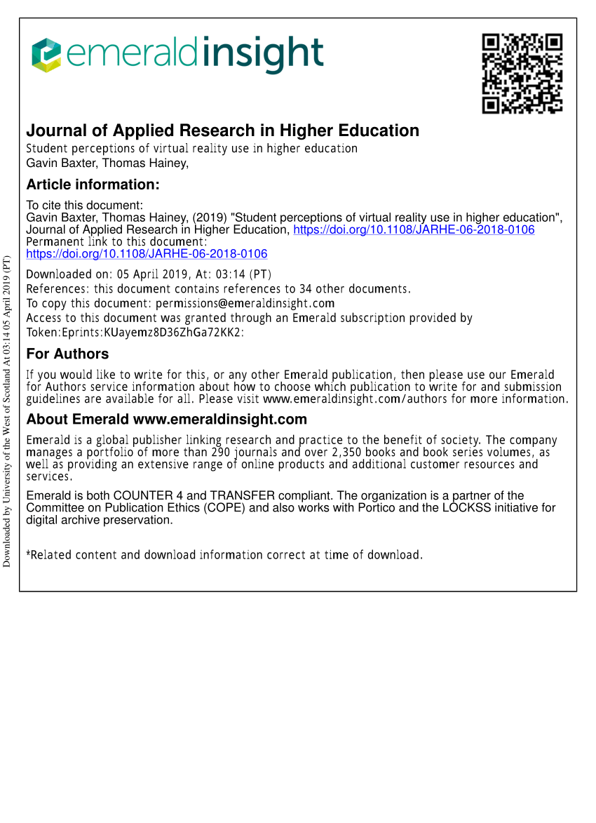 PDF) Student and Lecturer Perceptions of Usability of the Virtual