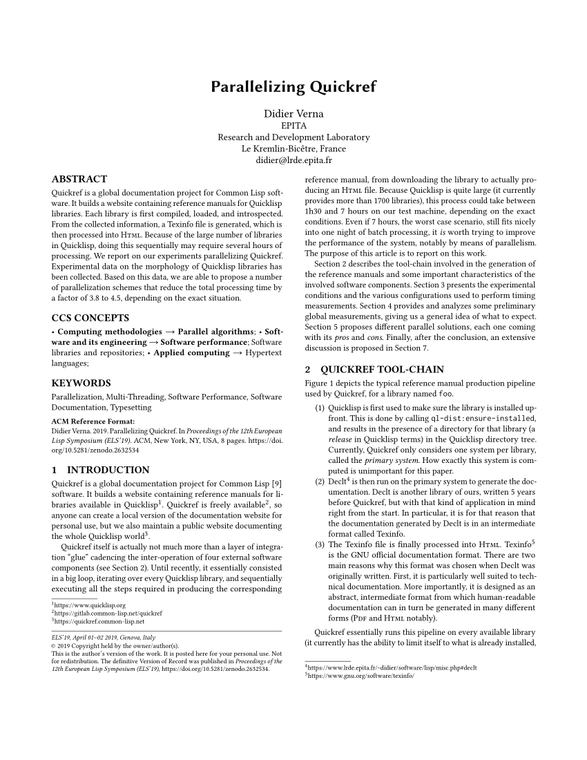 Pdf Parallelizing Quickref - 