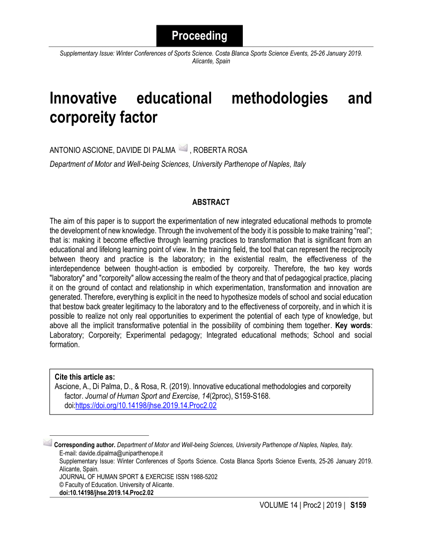 Development Of Innovative Educational Methodologies