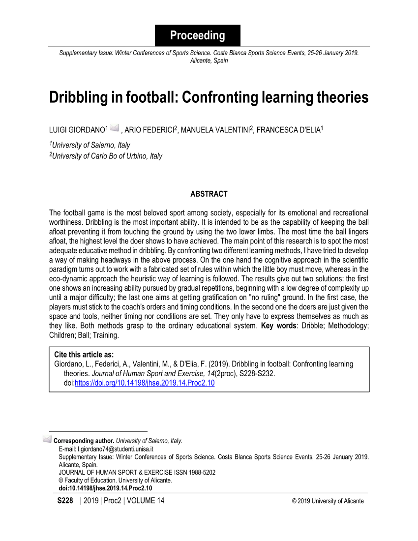thesis about dribbling