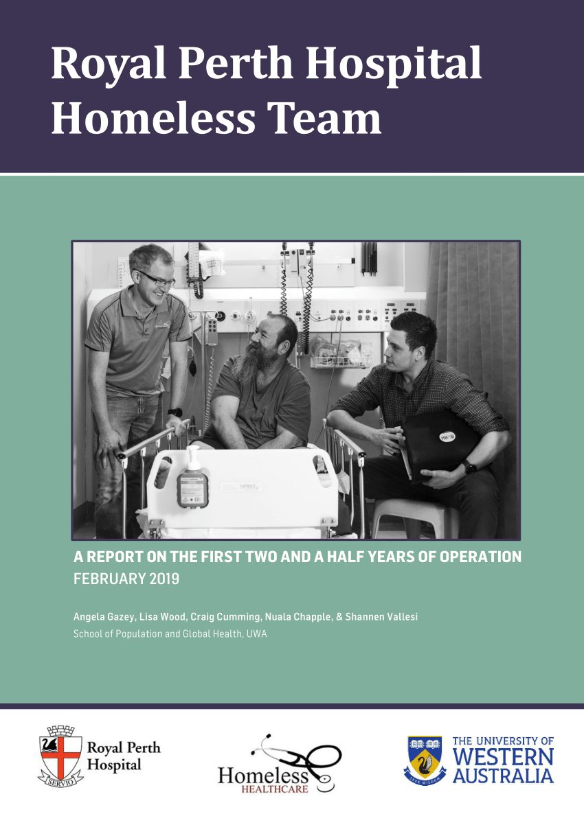 PDF Royal Perth Hospital Homeless Team. A Report on the First Two