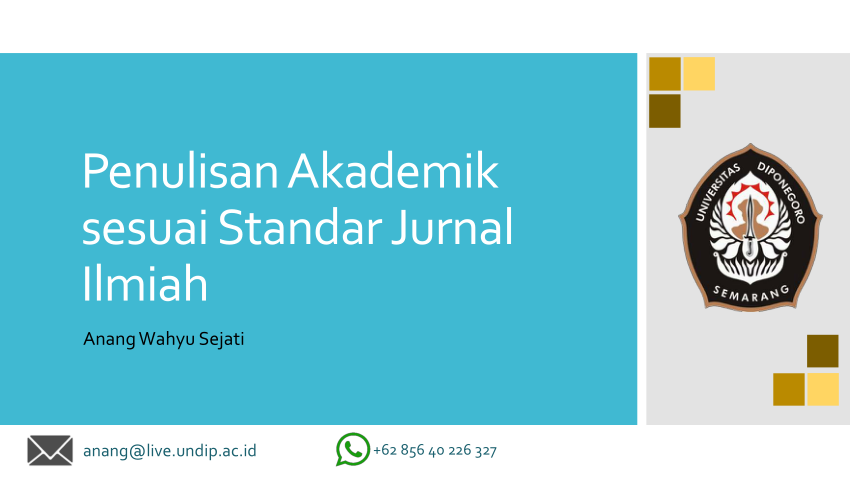 Pdf Penulisan Akademik Sesuai Standar Jurnal Ilmiah